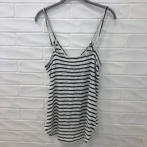 BLOOMINGDALES red haute stripe surplice top - Picture 5 of 5